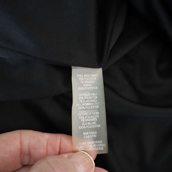 Karl Lagerfeld LD1IO134 Women's Sz 0 Black Sequin Puff Sleeve Shift Dress - Picture 8 of 10